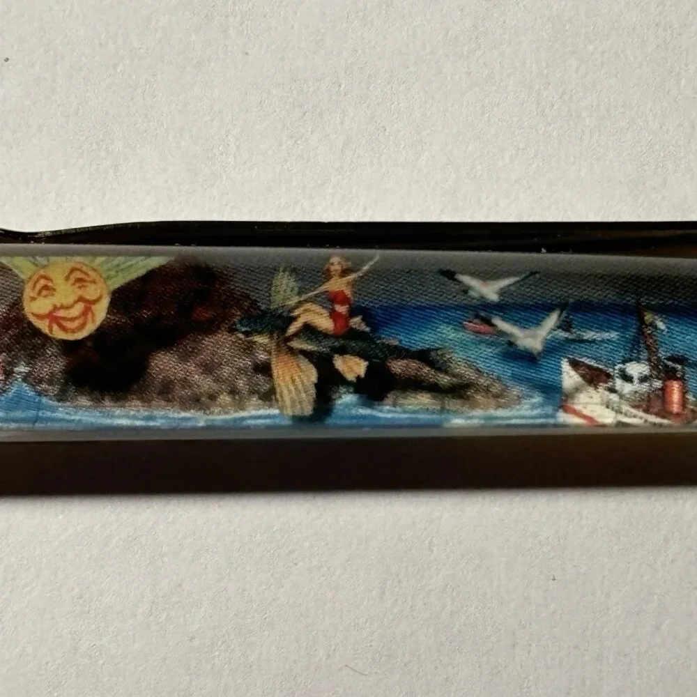 Catalina Island Museum Greetings From Souvenir Floaty Pen Girl Riding Fish Ocean